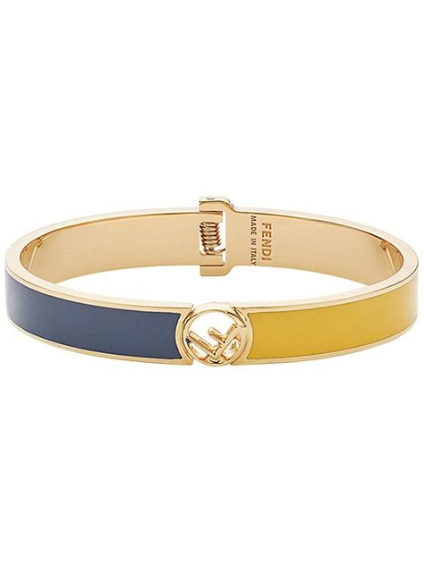 fendi metallic logo bracelet l|genuine fendi bracelets.